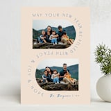 "Winding" - Holiday Cards in Champagne by Amy Kross - Front