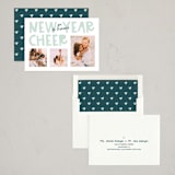 "Joy and Cheer" - Holiday Cards in Wintermint by Shari Margolin - Assembled