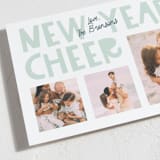 "Joy and Cheer" - Holiday Cards in Wintermint by Shari Margolin - Detail