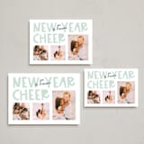 "Joy and Cheer" - Holiday Cards in Wintermint by Shari Margolin - Formats Available
