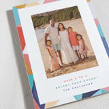 "Bright Border" - Holiday Cards in Tangerine by Hooray Creative - Detail