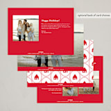 "New Year House" - Holiday Cards in Santa Hat by Ashlee Townsend - Back of Card Options