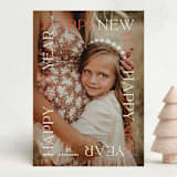 "New Year View" - Holiday Cards in Melon by Carrie ONeal - Front