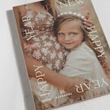 "New Year View" - Holiday Cards in Melon by Carrie ONeal - Detail