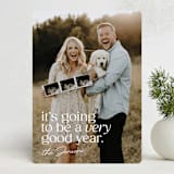 "very good year" - Holiday Cards in Snow by Ellen Schlegelmilch - Front