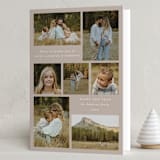 "Yearly Seven" - Holiday Cards in Eggnog by Emily Betts - Folded Card