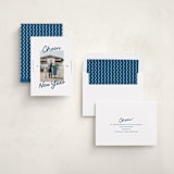 "A Simple Cheers" - Holiday Cards in Blue Jeans by Abbigail Lim - Assembled