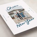 "A Simple Cheers" - Holiday Cards in Blue Jeans by Abbigail Lim - Detail