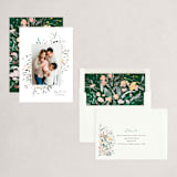"Botanical Beginning" - Holiday Cards in Winter Snow by Itsy Belle Studio - Assembled