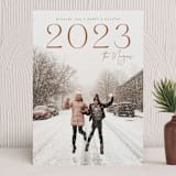 "Leaping" - Holiday Cards in Maple by Yaling Hou Suzuki - Front