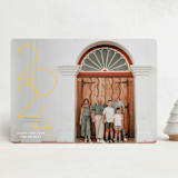 "Stacked date" - Holiday Cards in Sunshine by Erin Deegan - Front