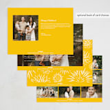 "Stacked date" - Holiday Cards in Sunshine by Erin Deegan - Back of Card Options