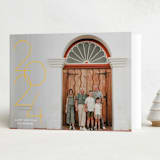 "Stacked date" - Holiday Cards in Sunshine by Erin Deegan - Folded Card