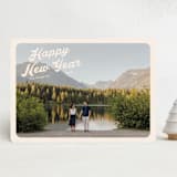 "Vintage Postcard" - Holiday Cards in Buttercream by Morgan Kendall - Front