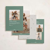 "Fun New Year" - Holiday Cards in Sage by Lori Wemple - Back of Card Options