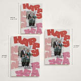 "Fun New Year" - Holiday Cards in Gumdrop by Lori Wemple - Formats Available
