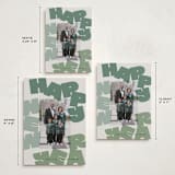 "Fun New Year" - Holiday Cards in Sage by Lori Wemple - Formats Available