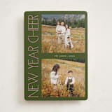 "Sideways" - Holiday Cards in Fern by Lindsay Megahed - Front