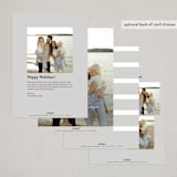 "photo stripes" - Holiday Cards in Snow by Nicole Walsh - Back of Card Options