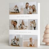 "photo stripes" - Holiday Cards in Snow by Nicole Walsh - Folded Card