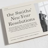 "Resolutions" - Holiday Cards in Champagne by Baumbirdy - Detail