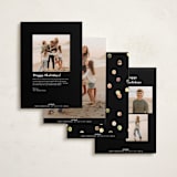"our new era" - Holiday Cards in Midnight by Anastasia Makarova - Back of Card Options