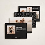 "New minimal Year" - Holiday Cards in Silk by Anne Retter - SchoepfergeistArt - Back of Card Options
