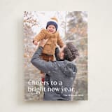 "Bright and New" - Holiday Cards in Sugar by Kimberly Morgan - Front