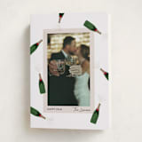 "Popping Bottles" - Holiday Cards in Snow by Shari Margolin - Folded Card