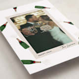 "Popping Bottles" - Holiday Cards in Snow by Shari Margolin - Detail