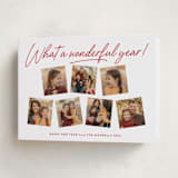 "Wonderful Year" - Holiday Cards in Peppermint by Kacey Kendrick Wagner - Folded Card