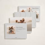 "curvy duo" - Holiday Cards in Mist by Lori Wemple - Back of Card Options