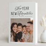 "new adventures!" - Holiday Cards in Mist by Vivian Yiwing - Folded Card