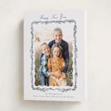 "Scalloped Greenery" - Holiday Cards in Frozen by Petra Kern - Folded Card