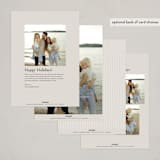 "Moments" - Holiday Cards in Cloud by Sara Hicks Malone - Back of Card Options