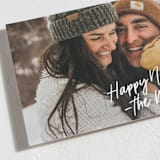 "Casual Note" - Holiday Cards in Snow by Owl and Toad - Detail