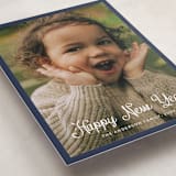 "cursive bottom" - Holiday Cards in Denim by Cass Loh - Detail