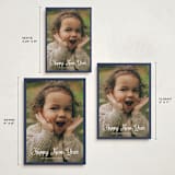 "cursive bottom" - Holiday Cards in Denim by Cass Loh - Formats Available