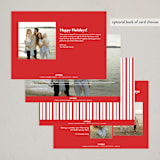 "just new" - Holiday Cards in Holly Berry by Mango Ink - Back of Card Options