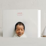 "just new" - Holiday Cards in Holly Berry by Mango Ink - Folded Card