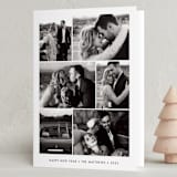 "Minimal Collage" - Holiday Cards in Cotton by Stacey Meacham - Folded Card