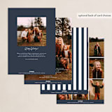 "Joyful Year" - Holiday Cards in Navy by Sara Hicks Malone - Back of Card Options
