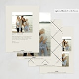 "Cheers Script" - Holiday Cards in Vanilla by Louise Kay - Back of Card Options