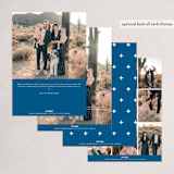 "Hello Yellow" - Holiday Cards in Cobalt by Hooray Creative - Back of Card Options