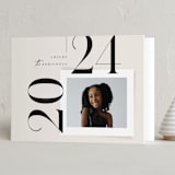 "Big Date" - Holiday Cards in Onyx by Griffinbell Paper Co. - Folded Card