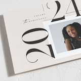 "Big Date" - Holiday Cards in Onyx by Griffinbell Paper Co. - Detail