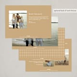 "Across" - Holiday Cards in Golden by Amy Kross - Back of Card Options