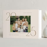 "Across" - Holiday Cards in Golden by Amy Kross - Folded Card
