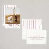 "Modern Cheer" - Holiday Cards in Poinsettia by Ana Sharpe - Assembled