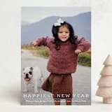 "Typewriter" - Holiday Cards in Vanilla by Abi de Leon - Front